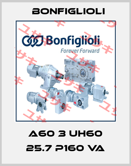 A60 3 UH60 25.7 P160 VA Bonfiglioli