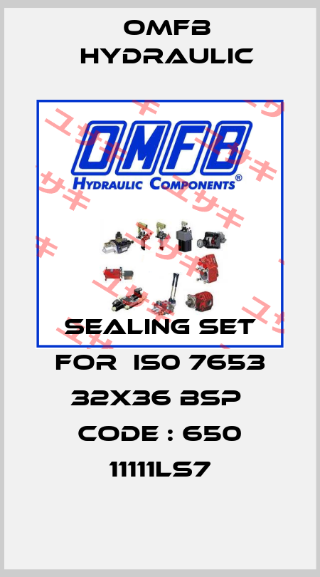 sealing set for  IS0 7653 32x36 BSP  code : 650 11111LS7 OMFB Hydraulic