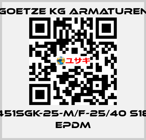 451sGK-25-m/f-25/40 S18 EPDM Goetze KG Armaturen