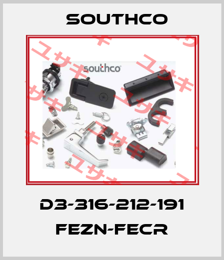 D3-316-212-191 FeZn-FeCr Southco