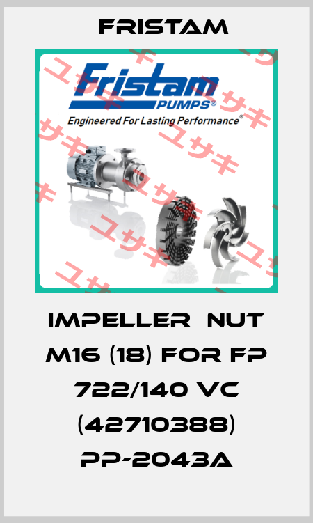 impeller  nut M16 (18) for FP 722/140 VC (42710388) PP-2043A Fristam