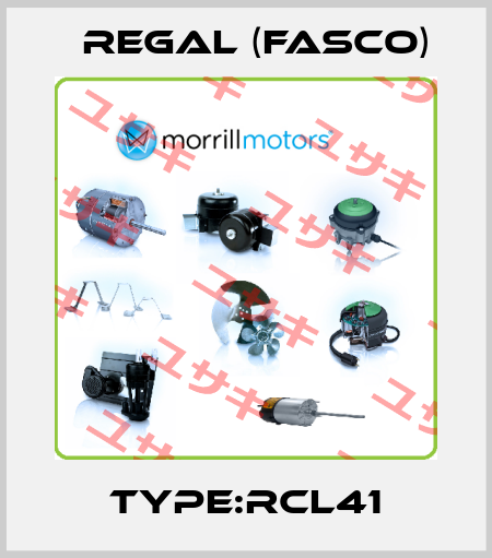 TYPE:RCL41 Regal (Fasco)