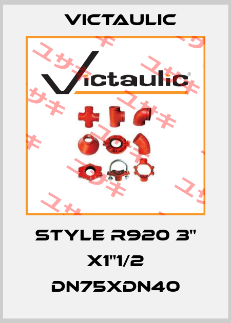 style R920 3" x1"1/2 DN75xDN40 Victaulic
