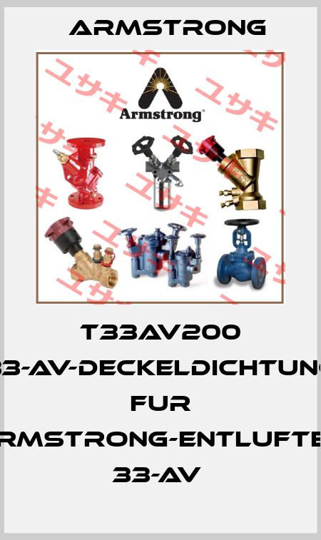 T33AV200 33-AV-DECKELDICHTUNG FUR ARMSTRONG-ENTLUFTER 33-AV  Armstrong