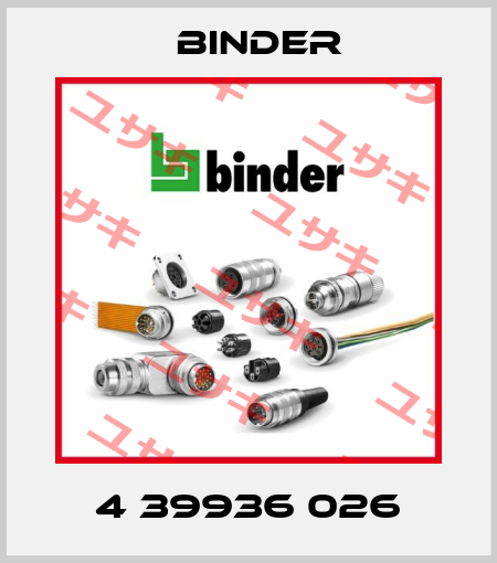 4 39936 026 Binder