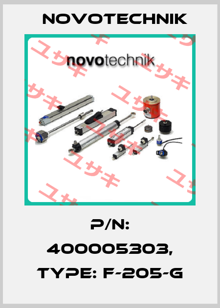 P/N: 400005303, Type: F-205-G Novotechnik