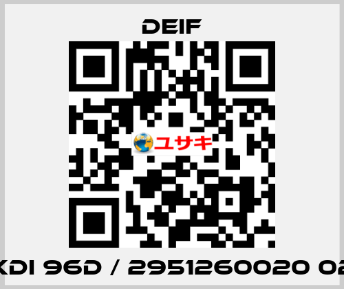 XDi 96D / 2951260020 02 Deif