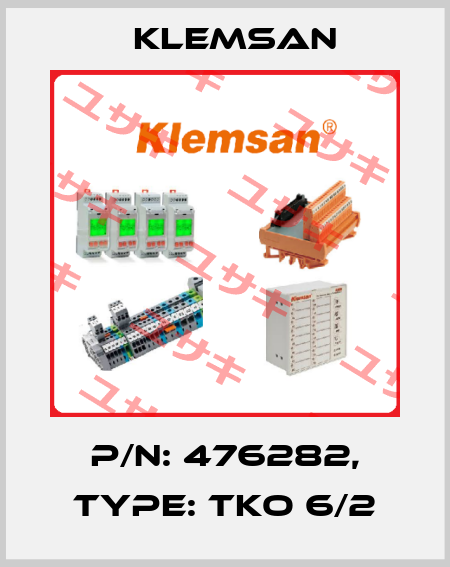 P/N: 476282, Type: TKO 6/2 Klemsan