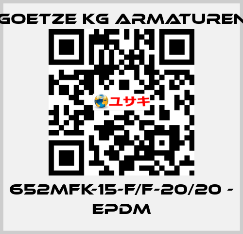 652mFK-15-f/f-20/20 - EPDM Goetze KG Armaturen
