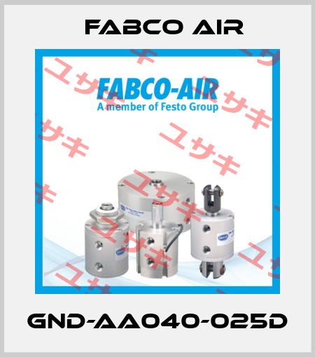 GND-AA040-025D Fabco Air