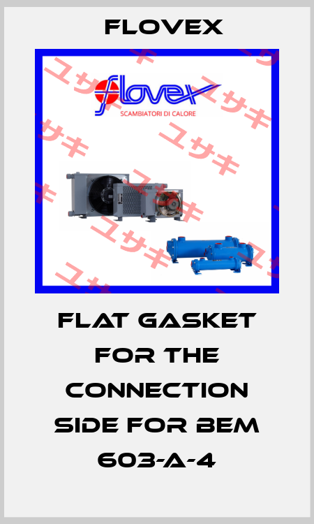 Flat gasket for the connection side for BEM 603-A-4 Flovex