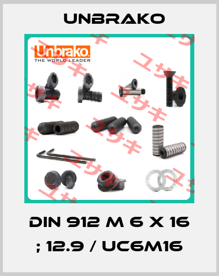 DIN 912 M 6 x 16 ; 12.9 / UC6M16 Unbrako