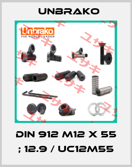 DIN 912 M12 x 55 ; 12.9 / UC12M55 Unbrako