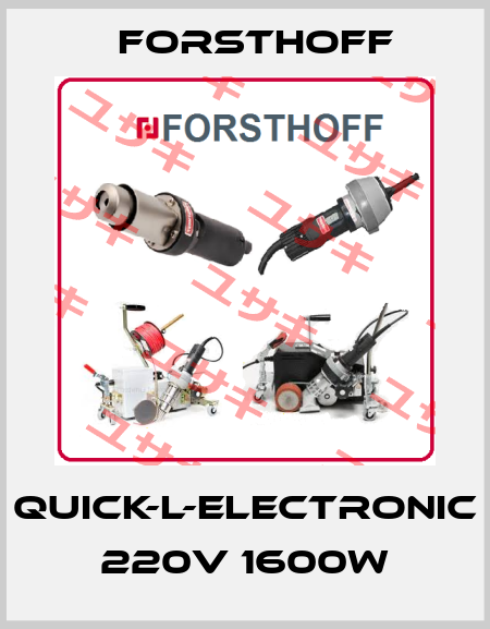Quick-L-Electronic 220V 1600W Forsthoff