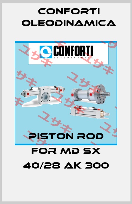piston rod for MD SX 40/28 AK 300 Conforti Oleodinamica