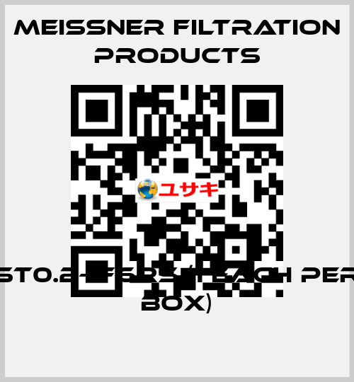ST0.2-1F6RS (1 each per box) Meissner Filtration Products