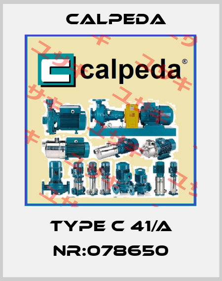 Type C 41/A Nr:078650 Calpeda