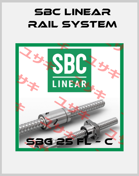 SBG 25 FL – C SBC Linear Rail System
