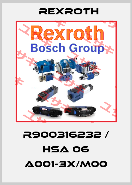 R900316232 / HSA 06 A001-3X/M00 Rexroth