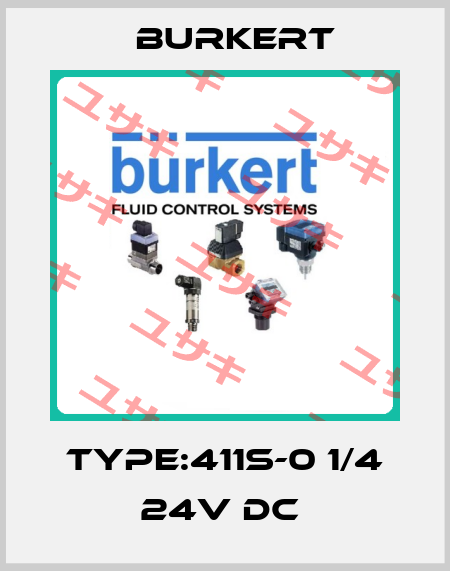 TYPE:411S-0 1/4 24V DC  Burkert