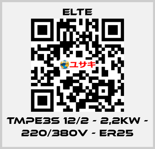 TMPE3S 12/2 - 2,2kW - 220/380V - ER25 Elte
