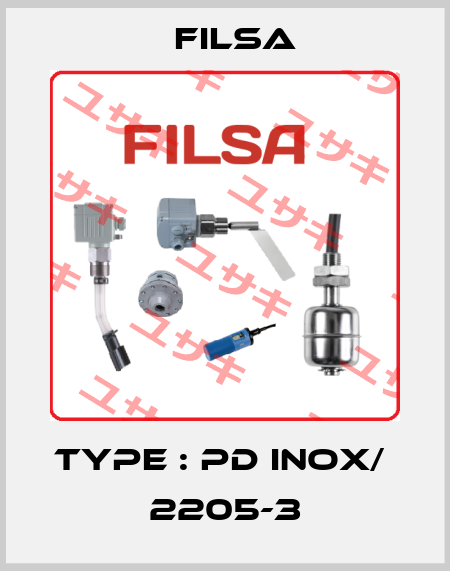 TYPE : PD INOX/  2205-3 Filsa