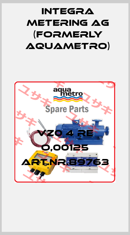 VZ0 4 RE O,00125 Art.Nr.89763 Integra Metering AG (formerly Aquametro)