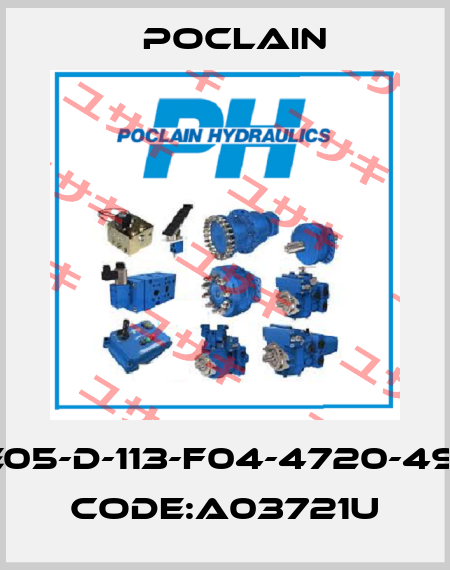 MSE05-D-113-F04-4720-49DFJ, code:A03721U Poclain