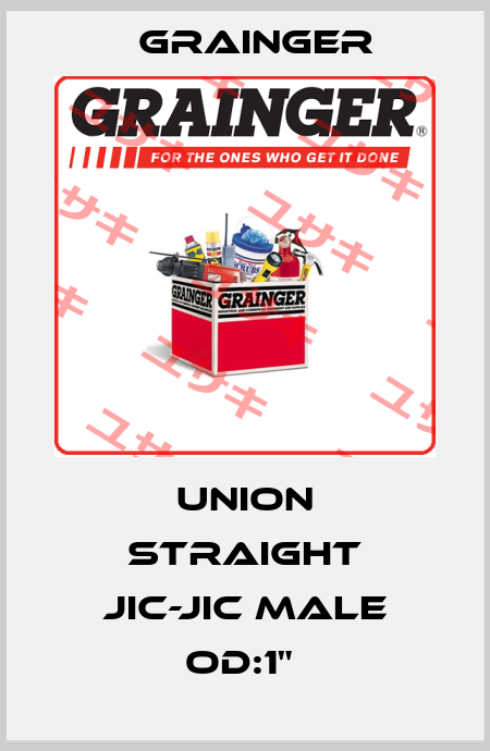 UNION STRAIGHT JIC-JIC MALE OD:1"  Grainger