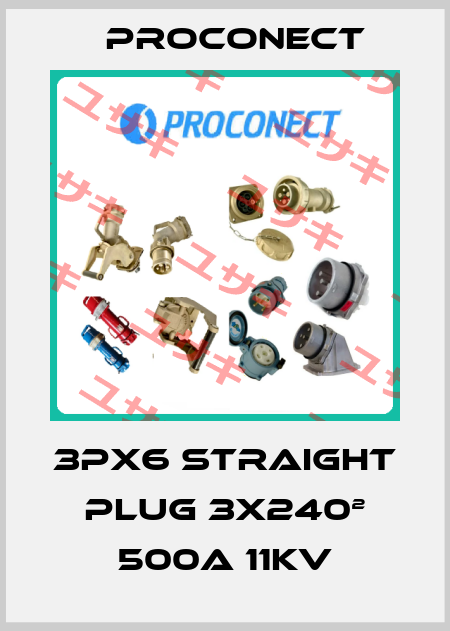 3PX6 STRAIGHT PLUG 3x240² 500A 11KV Proconect