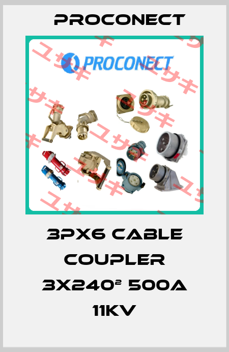 3PX6 CABLE COUPLER 3x240² 500A 11KV Proconect