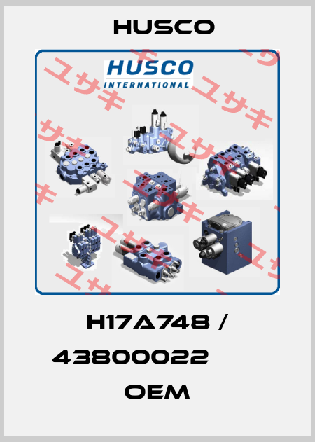 H17A748 / 43800022        OEM Husco