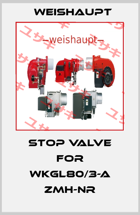 Stop valve for WKGL80/3-A ZMH-NR Weishaupt
