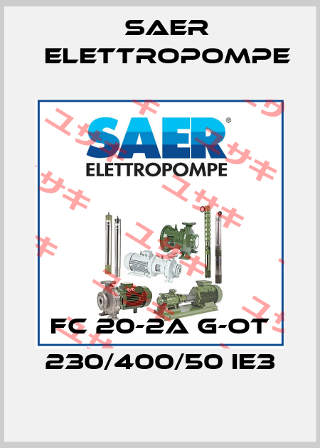 FC 20-2A G-OT 230/400/50 IE3 Saer Elettropompe