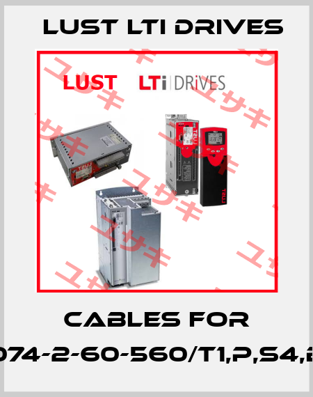 cables for LSH-074-2-60-560/T1,P,S4,B14,1R LUST LTI Drives