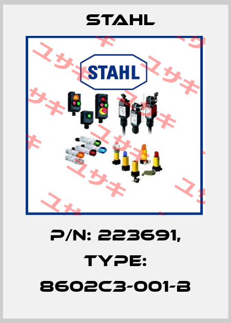 P/N: 223691, Type: 8602C3-001-B Stahl