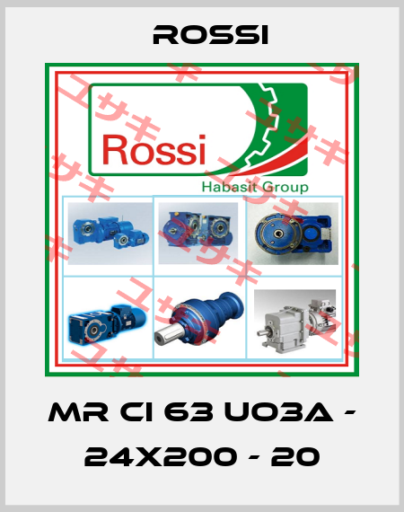 MR CI 63 UO3A - 24x200 - 20 Rossi