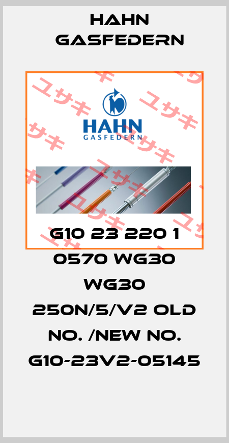 G10 23 220 1 0570 WG30 WG30 250N/5/V2 old No. /New No. G10-23V2-05145 Hahn Gasfedern