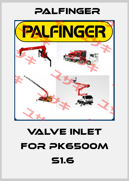 valve inlet for PK6500M S1.6  Palfinger