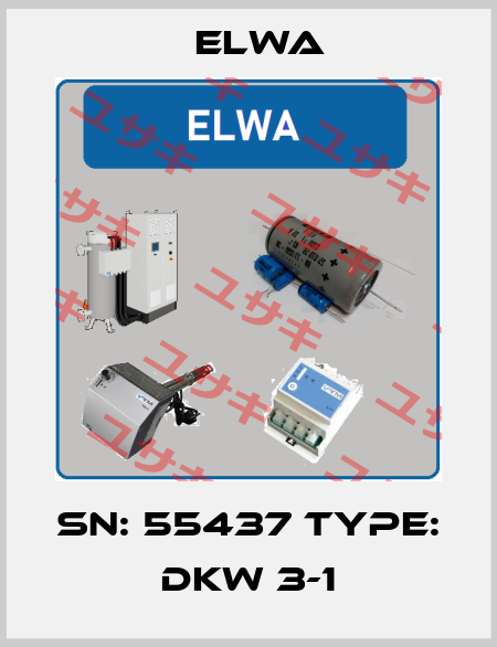 SN: 55437 Type: DKW 3-1 Elwa