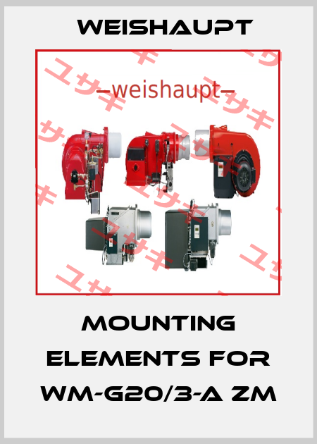 Mounting elements for WM-G20/3-A ZM Weishaupt