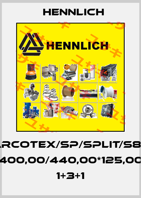 CARCOTEX/SP/SPLIT/S800 400,00/440,00*125,00 1+3+1 Hennlich