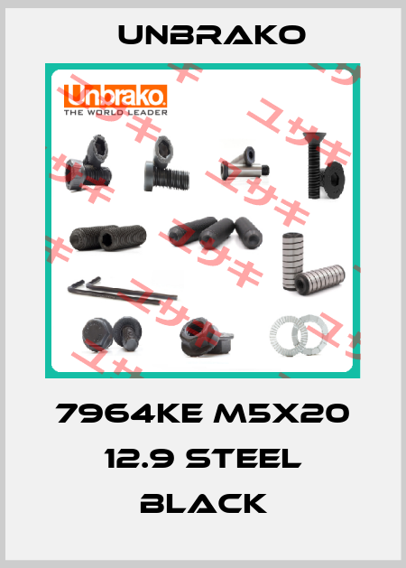 7964KE M5x20 12.9 steel black Unbrako