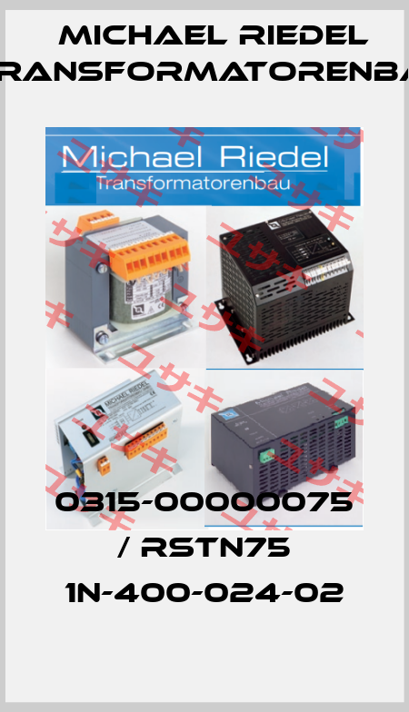 0315-00000075 / RSTN75 1N-400-024-02 Michael Riedel Transformatorenbau