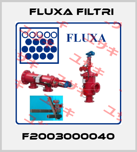 F2003000040 Fluxa Filtri
