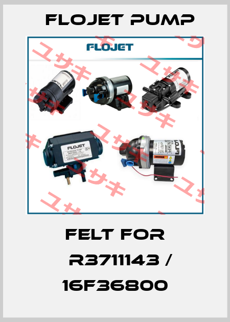 felt for 	R3711143 / 16F36800 Flojet Pump