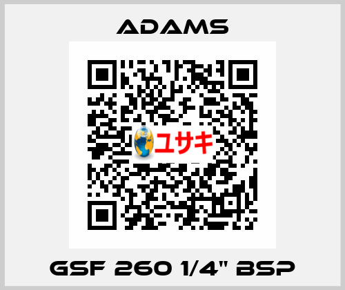 GSF 260 1/4" BSP ADAMS