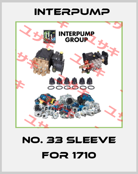 No. 33 sleeve for 1710 Interpump
