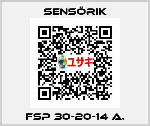 FSP 30-20-14 A. Sensörik