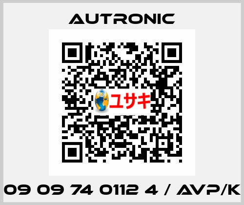09 09 74 0112 4 / AVP/K Autronic